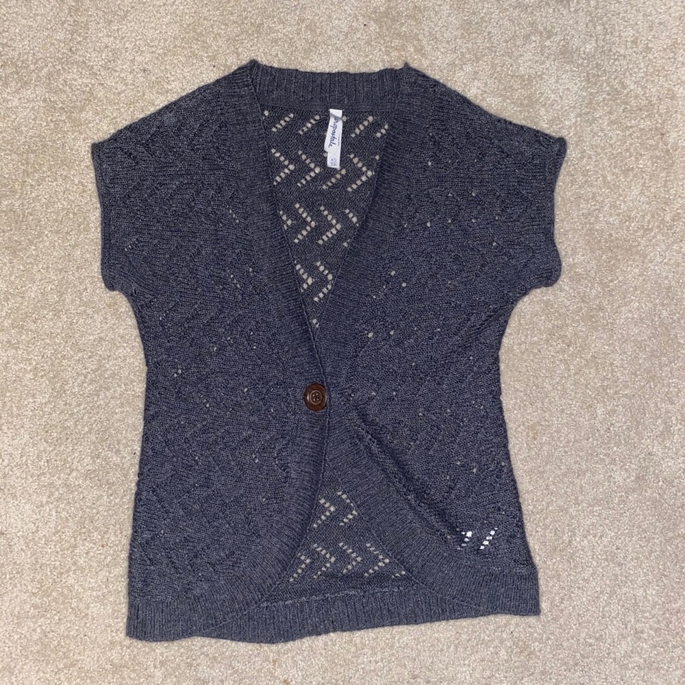 Crochet Short Sleeve Sweater